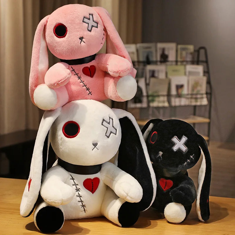 Spooky Gothic Bunny Stuffed Animal